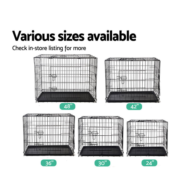 i.Pet 42inch Pet Cage - Black