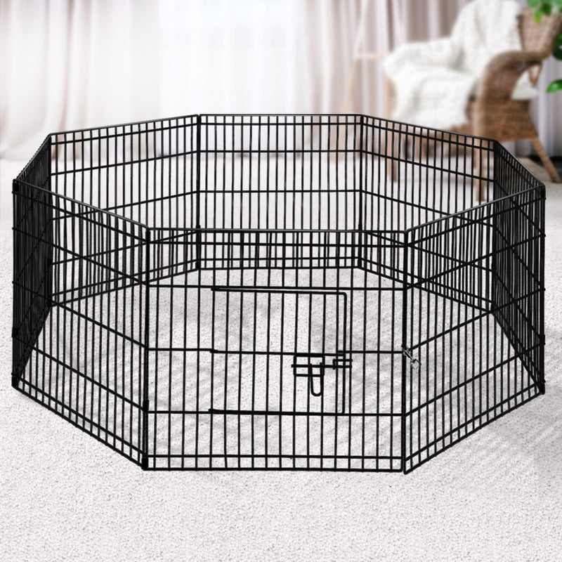 i.Pet 24" 8 Panel Pet Dog Playpen Puppy Exercise Cage Enclosure Play Pen Fence