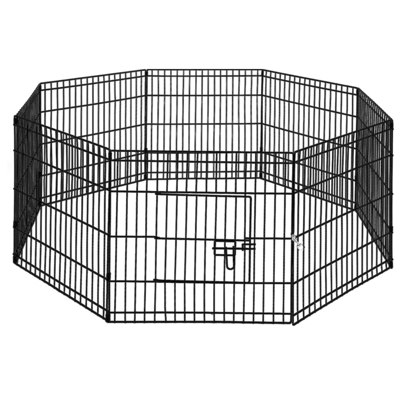 i.Pet 2X24" 8 Panel Pet Dog Playpen Puppy Exercise Cage Enclosure Fence Play Pen