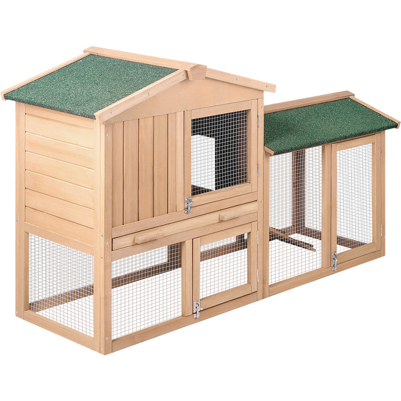 i.Pet 138cm Wide Wooden Pet Coop