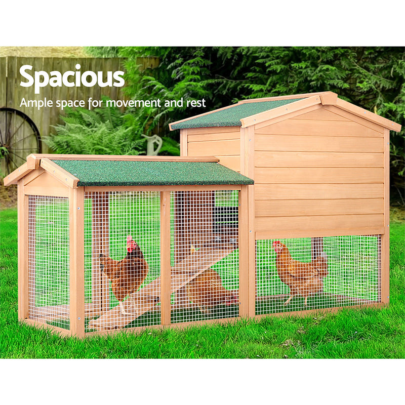 i.Pet 138cm Wide Wooden Pet Coop