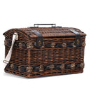 Alfresco 4 Person Wicker Picnic Basket Baskets Outdoor Insulated Gift Blanket