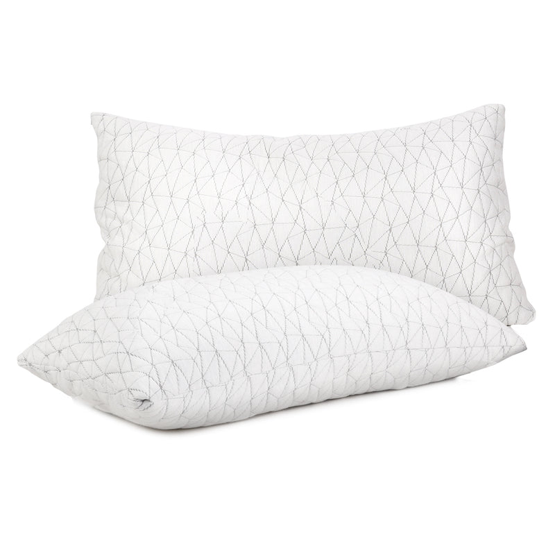 Giselle Bedding Set of 2 Rayon King Memory Foam Pillow