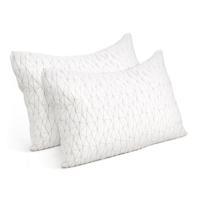 Giselle Bedding Set of 2 Rayon Single Memory Foam Pillow