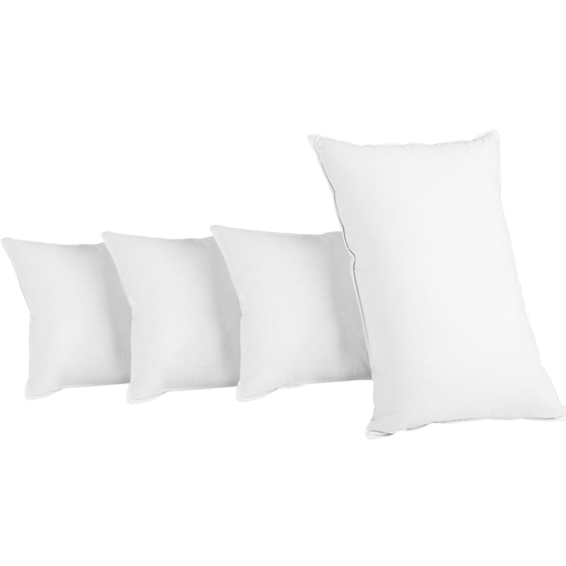 Giselle Bedding Set of 4 Medium & Firm Cotton Pillows