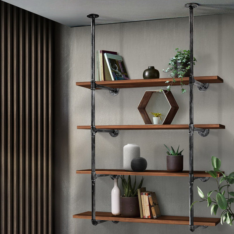 Artiss DIY Metal Ceiling Pipe Shelf Brackets