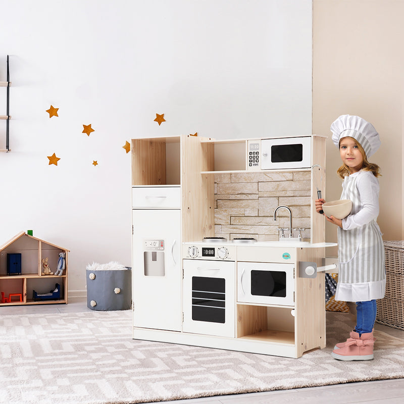 Keezi Wooden Kitchen Pretend Play Set