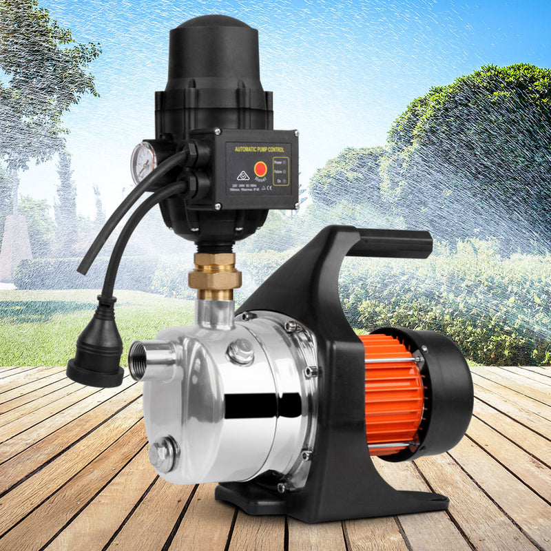 Giantz 1500W High Pressure Garden Water Pump with Auto Controller