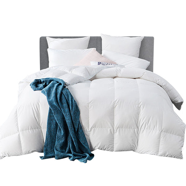 Giselle Bedding 800GSM Goose Down Feather Quilt Cover Duvet Winter Doona White Queen