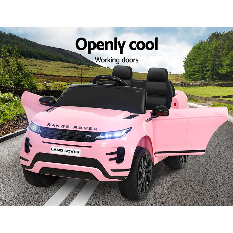 Kids Ride On Car Licensed Land Rover 12V Electric Car Toys Battery Remote Pink