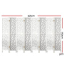 Artiss Clover Room Divider Screen Privacy Wood Dividers Stand 8 Panel White