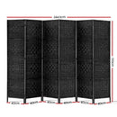 Artiss 6 Panel Room Divider - Black