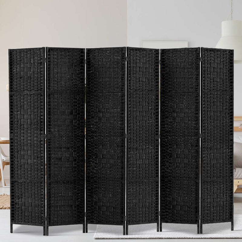 Artiss 6 Panel Room Divider - Black