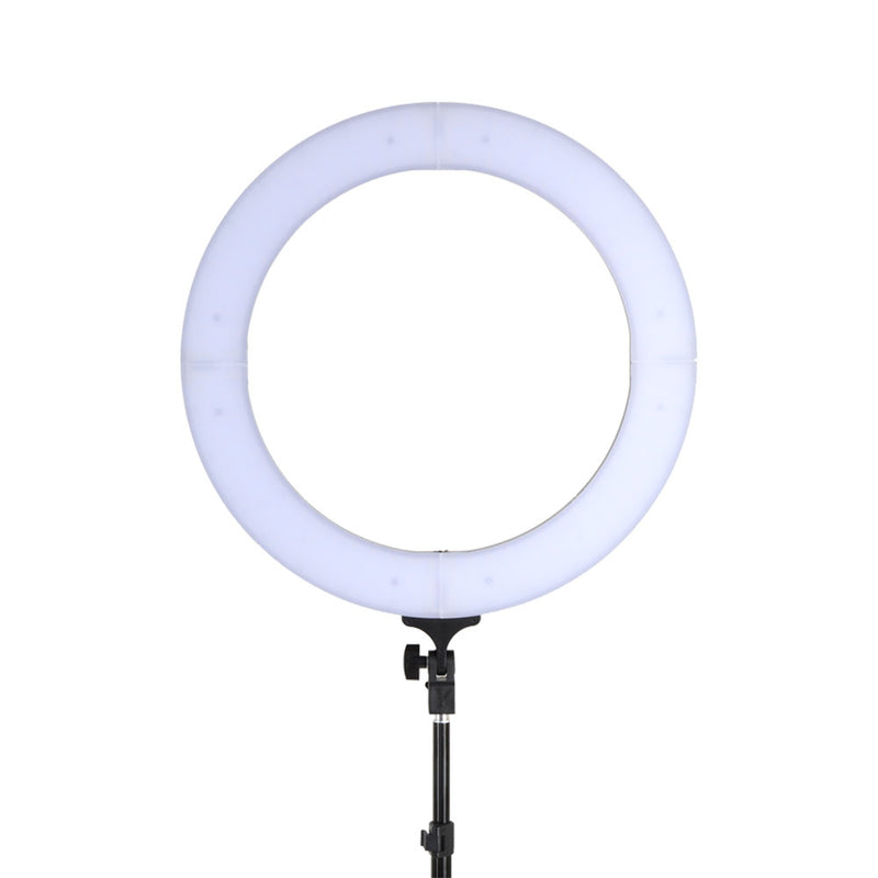 19" LED Ring Light 6500K 5800LM Dimmable Diva With Stand Make Up Studio Video