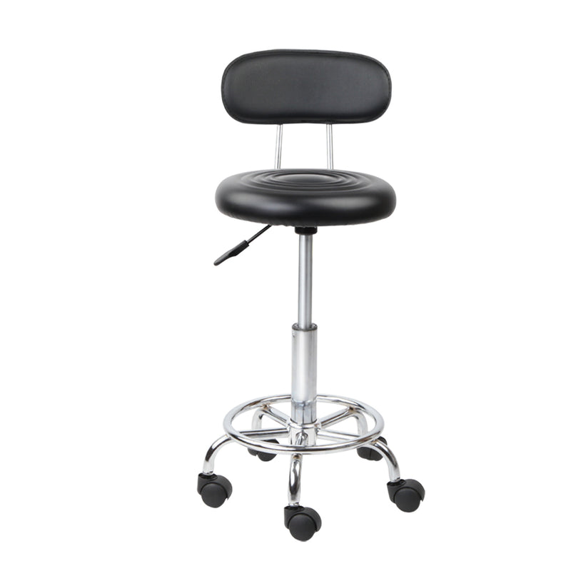 Artiss Salon Stool Swivel Chair Backrest Barber Hairdressing Hydraulic Height