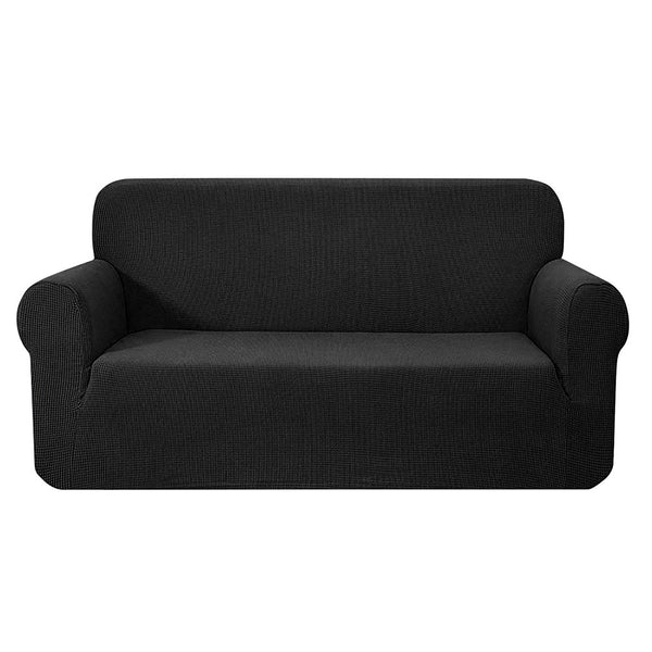 Artiss High Stretch Sofa Cover Couch Lounge Protector Slipcovers 3 Seater Black