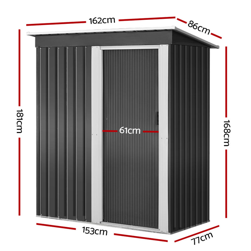 Giantz Garden Shed Outdoor Storage Sheds Tool Workshop 1.62x0.86M