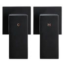 Cefito Bathroom Taps Faucet Rain Shower Head Set Hot And Cold Diverter DIY Black