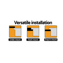 Cefito Kitchen Sink 80X48CM Granite Stone Kitchen Sinks in Black