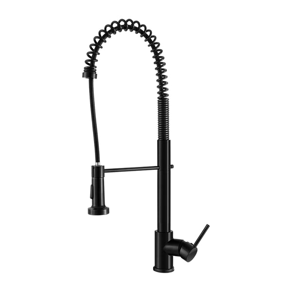 Cefito Pull Out Kitchen Tap Mixer Basin Taps Faucet Vanity Sink Swivel Brass WEL In Black