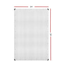 Instahut 2x3m Tarp Camping Tarps Poly Tarpaulin Heavy Duty Cover 135gsm Clear