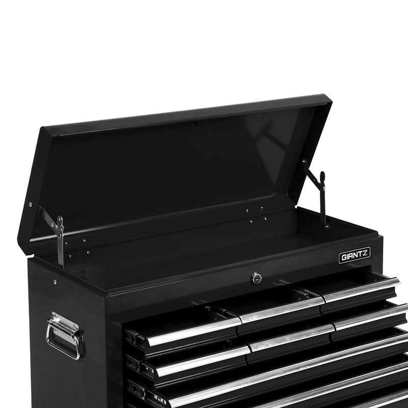 Giantz 9 Drawer Mechanic Tool Box Storage - Black