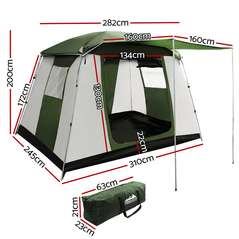 Weisshorn Instant Up Camping Tent 6 Person Pop up Tents Family Hiking Dome