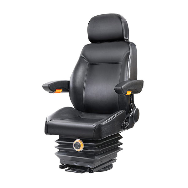 Giantz Adjustbale Tractor Seat with Suspension - Black