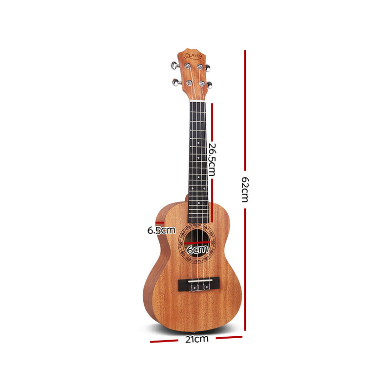 ALPHA 23 Inch Concert Ukulele Mahogany Ukeleles Uke Hawaii Guitar