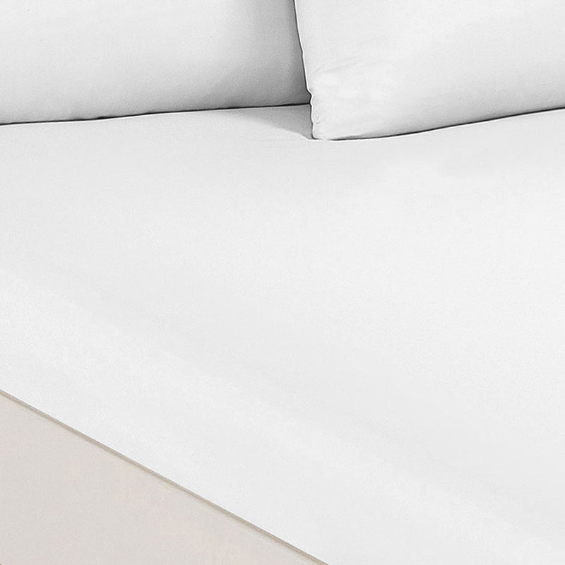 Royal Comfort 1500 Thread Count Cotton Rich Sheet Set 3 Piece Ultra Soft Bedding Queen White