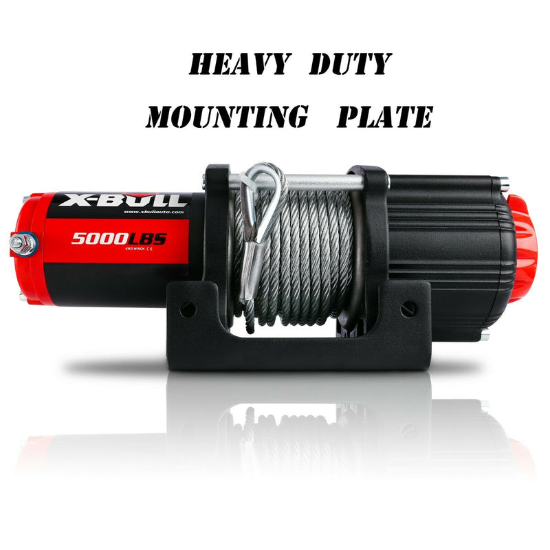 X-BULL Electric Winch 12V 5000LBS Wireless 15.2M Steel Cable ATV UTV 4WD Boat