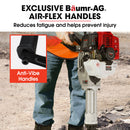 BAUMR-AG 2 Stroke 52cc Petrol Jackhammer, with 2 Chisels, Carry Bag