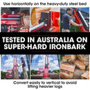 Baumr-AG 40 Tonne Petrol Hydraulic Horizontal and Vertical Towed Wood Log Splitter - HPS700