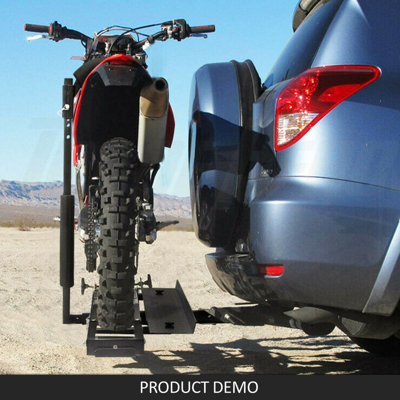 Motorcycle Motorbike Carrier Rack Towbar Arm Rack Dirt Bike Ramp Brake Lights