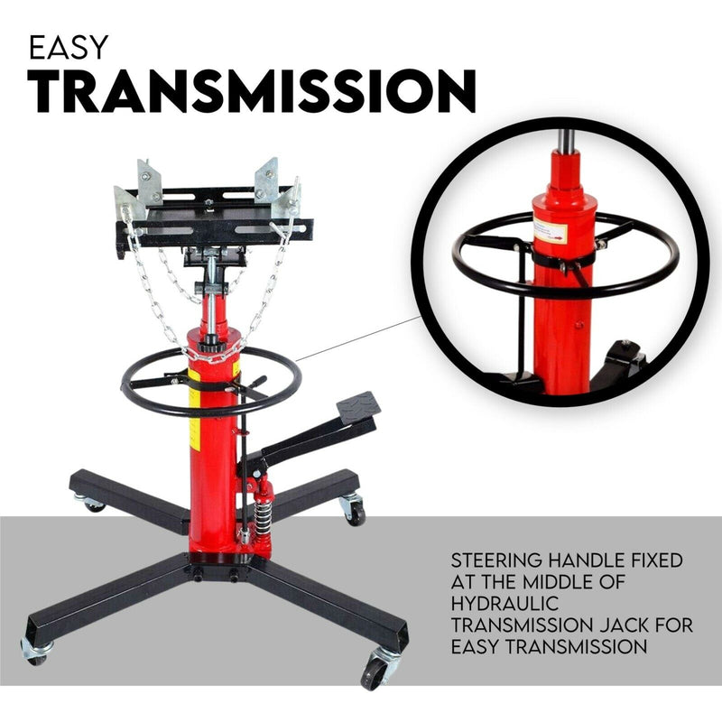 Transmission Jack 0.5 ton 2-Stage Hydraulic High Lift Vertical Telescopic