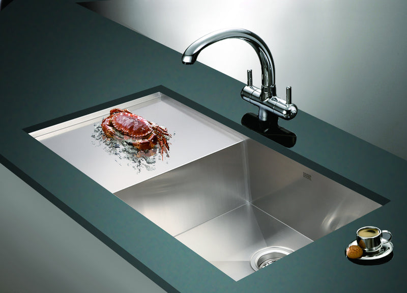 960x450mm Handmade Stainless Steel Undermount / Topmount Kitchen Sink with Waste