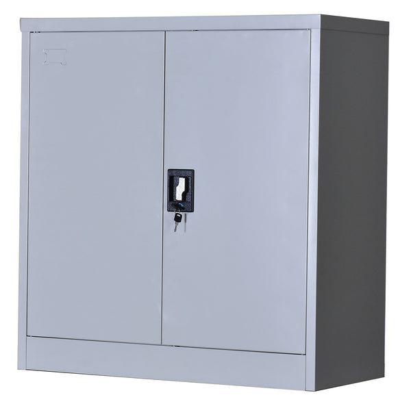 Two-Door Shelf Office Gym Filing Storage Locker Cabinet Safe