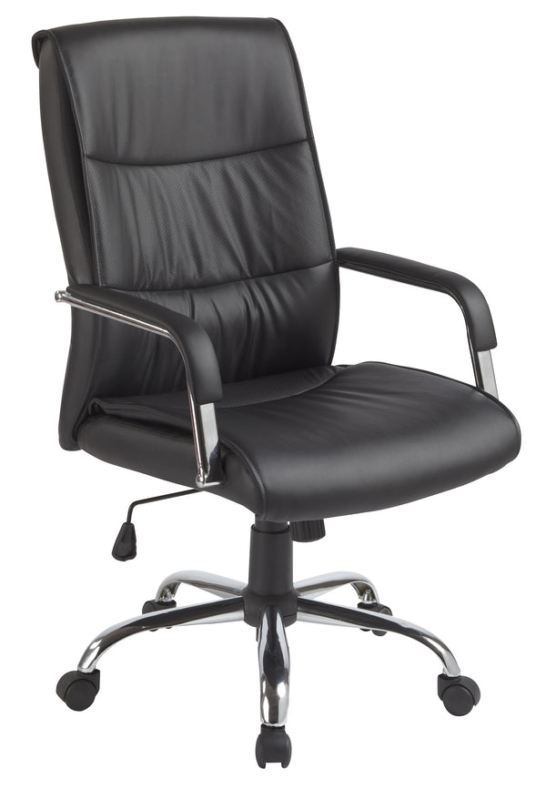 PU Leather Office Chair Executive Padded Black