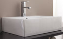Ceramic Rectangular Above Countertop Basin for Vanity