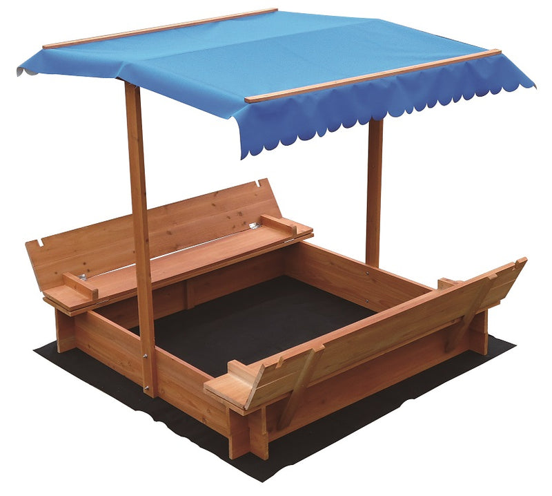 Kids Wooden Toy Sandpit with Canopy