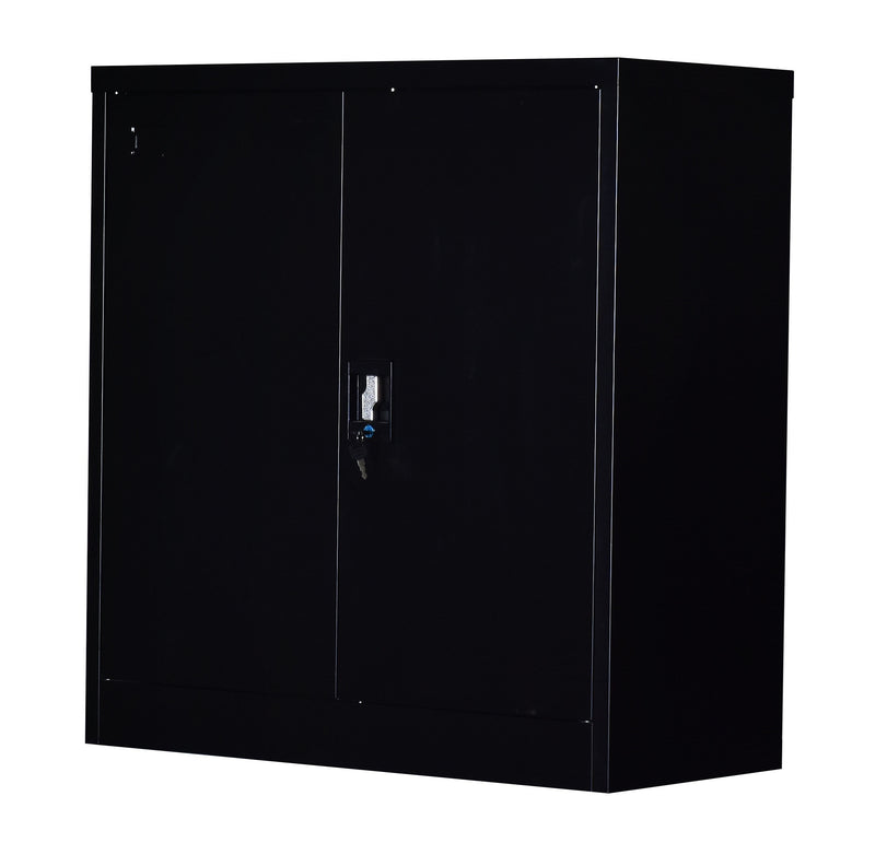 Two-Door Shelf Office Gym Filing Storage Locker Cabinet Safe