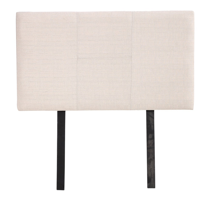 Linen Fabric Single Bed Headboard Bedhead - Beige