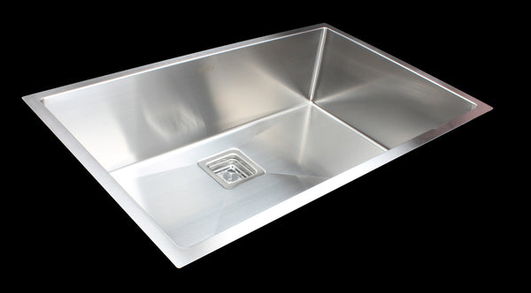 810x505mm Handmade 1.5mm Stainless Steel Undermount / Topmount Kitchen Sink with Square Waste