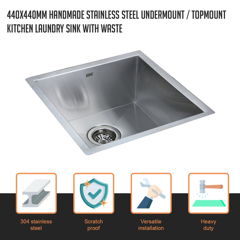 Stainless Steel Sink - 440 x 440mm