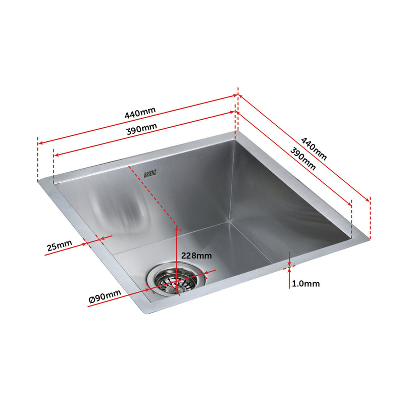 Stainless Steel Sink - 440 x 440mm