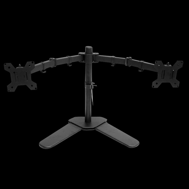 13"-27" Dual Screen Monitor Stand TV Bracket Computer Display Desk Mount Holder