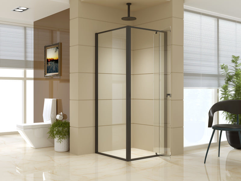 Semi Frameless Shower Screen (74~82)x 195cm & (77~80)x 195cm Side AS/NZS Glass