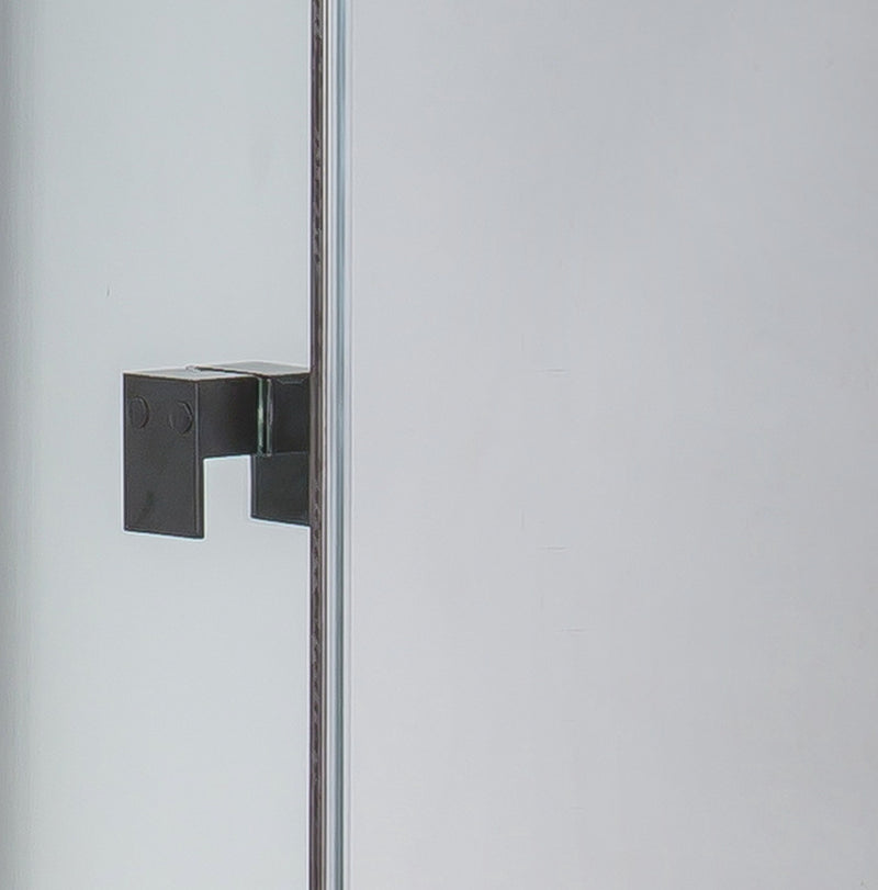 Semi Frameless Shower Screen (74~82)x 195cm & (89~92)x 195cm Side AS/NZS Glass