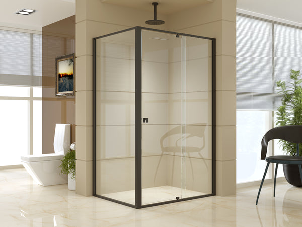 Semi Frameless Shower Screen (114~122)x 195cm & (89~92)x 195cm Side AS/NZS Glass