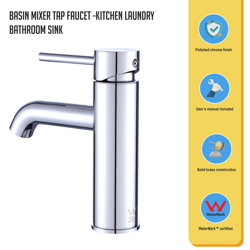 Basin Mixer Tap Faucet -Kitchen Laundry Bathroom Sink